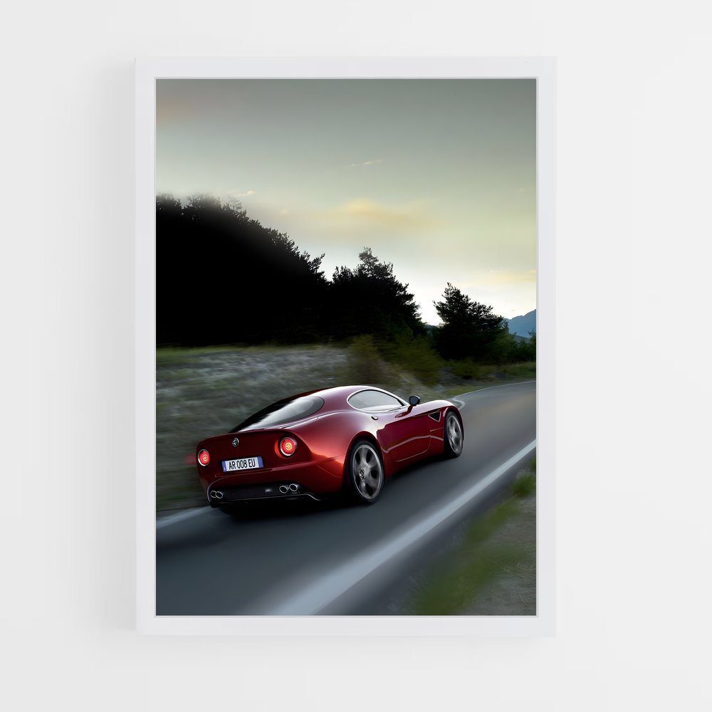 Poster Competizione Route – affiche Alfa Romeo (vue 3)